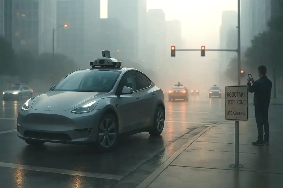 Autonom im Gegenverkehr: Teslas erste Taxis sorgen für Aufsehen und Aufsicht